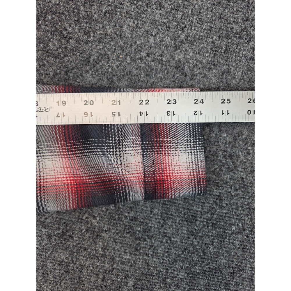 Dixxon Equalizer Flannel Shirt Womens Medium Red / Gray Plaid - Picture 5 of 9